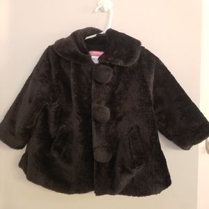Cutie Fashion Black Faux Fur Jacket